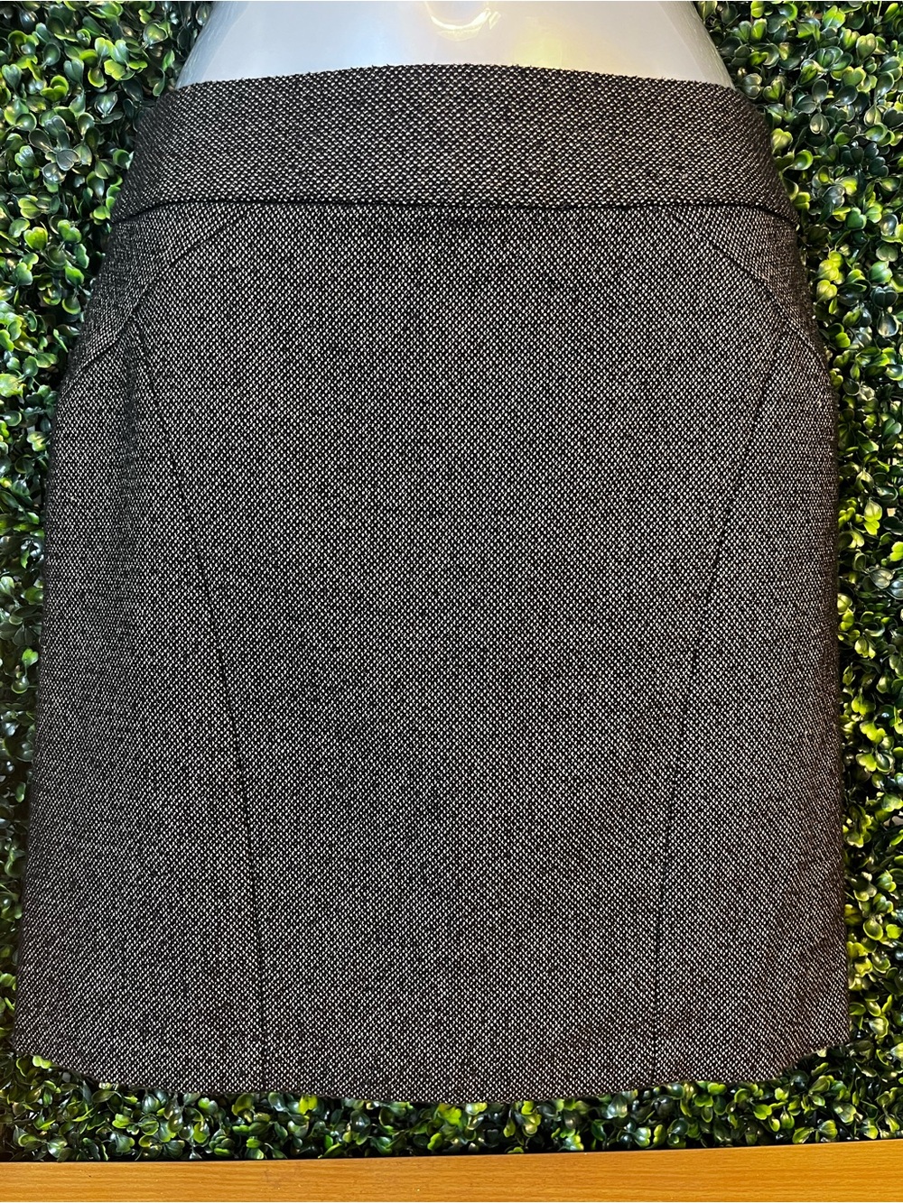 Banana Republic Gray Tweed Mini Skirt